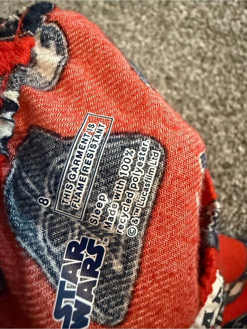 GAP Kids Red Star Wars Character Print Pajama Bottoms